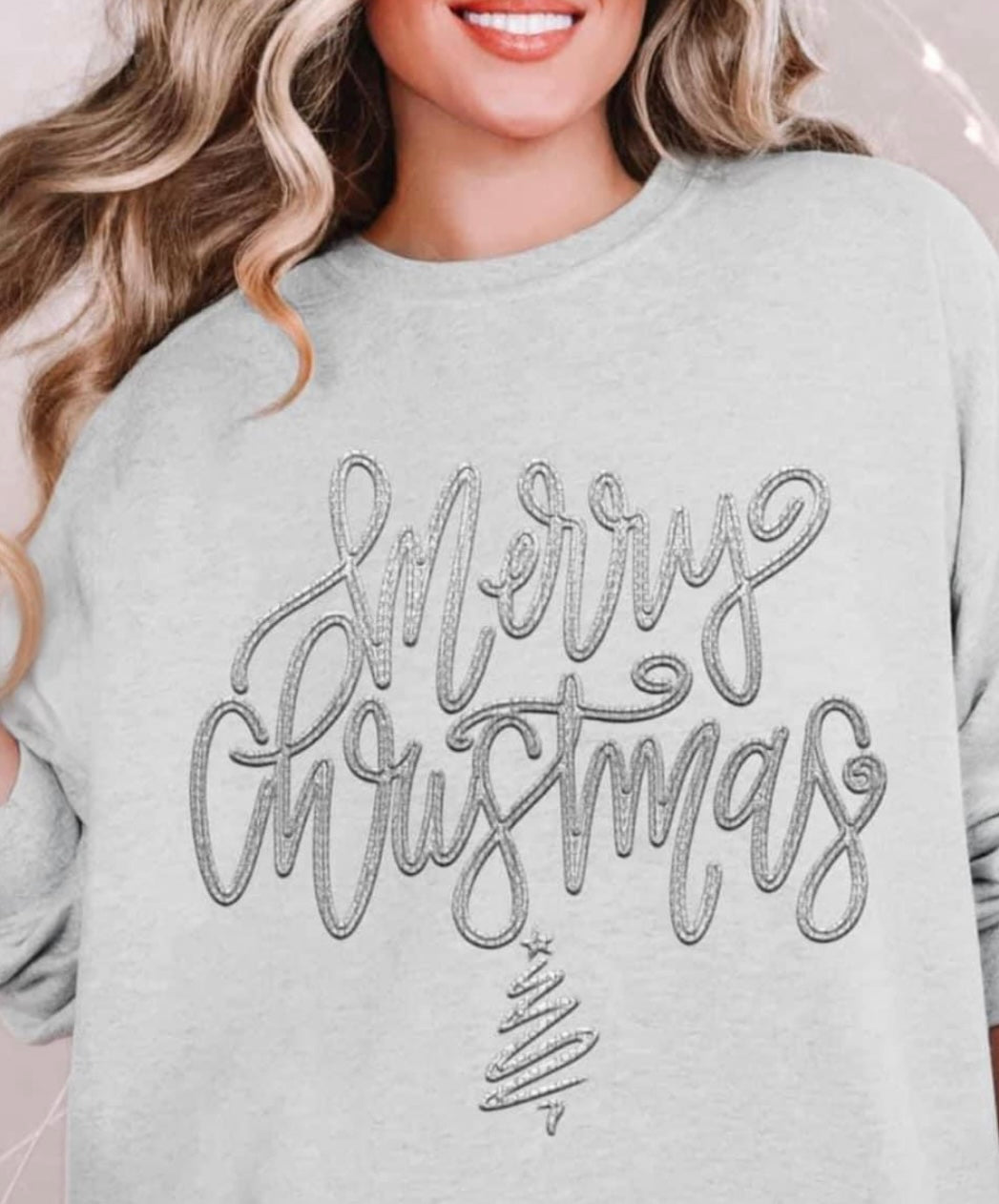 Merry Christmas silver (HW) 65999 DTF transfer