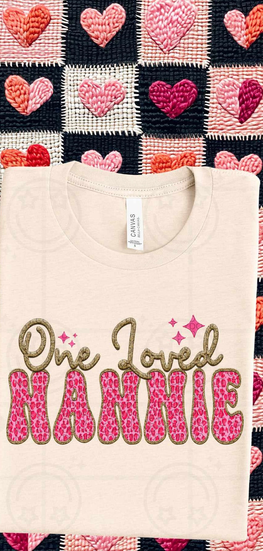 One loved nannie pink leopard (HW) 75792 DTF transfer