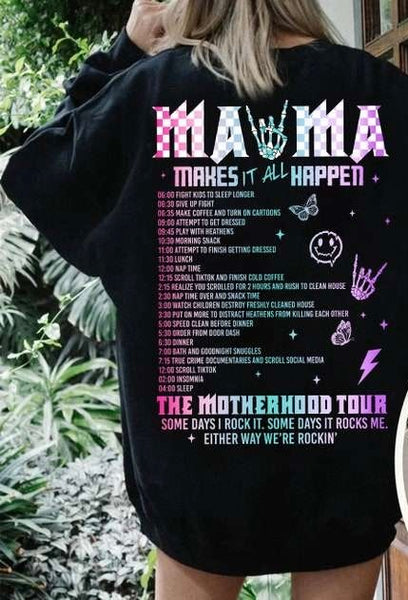 Mama makes it all happen playlist BACK 27606 DTF transfer