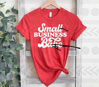 Small business babe WHITE screen print transfer