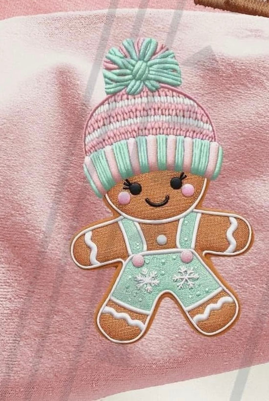 Girl gingerbread sleeve (measure sleeve before choose size) 73758 DTF transfer