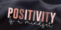 Positivity is a mindset with white font SLEEVE 20423 DTF transfer