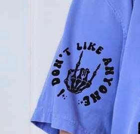 i dont like anyone BLACK 23535 DTF transfer