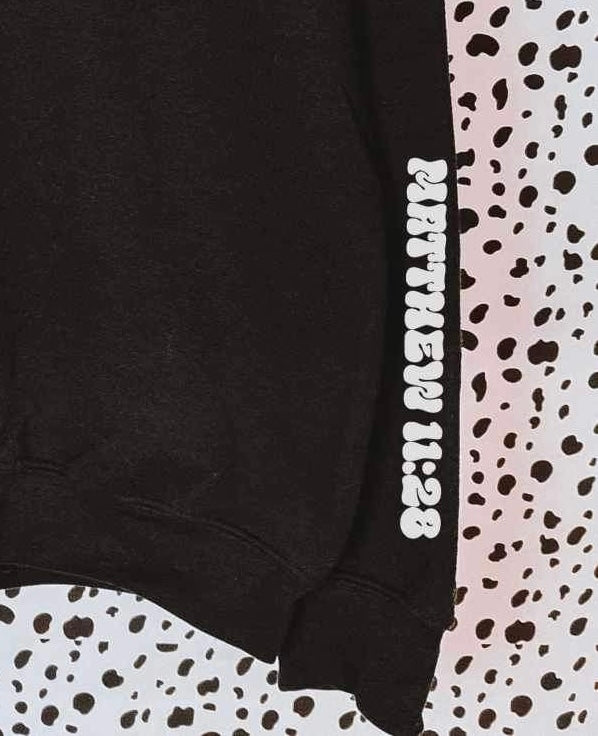 Matthew 11:28 WHITE SLEEVE (SAL) 21401 DTF transfer