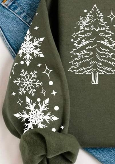 Snowflake sleeve (CSC) 60311 DTF transfer