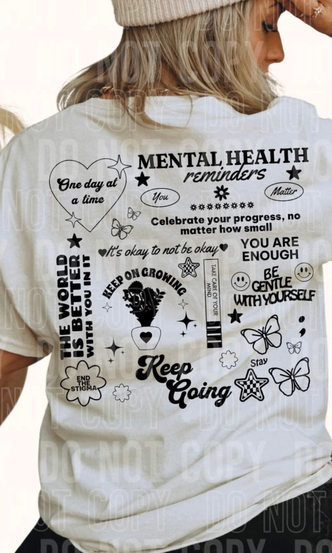 Mental Health Reminders (SBB) DTF transfer