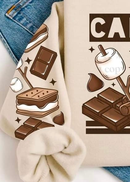 Campfire & s’mores sleeve (CSC) 60475 DTF transfer