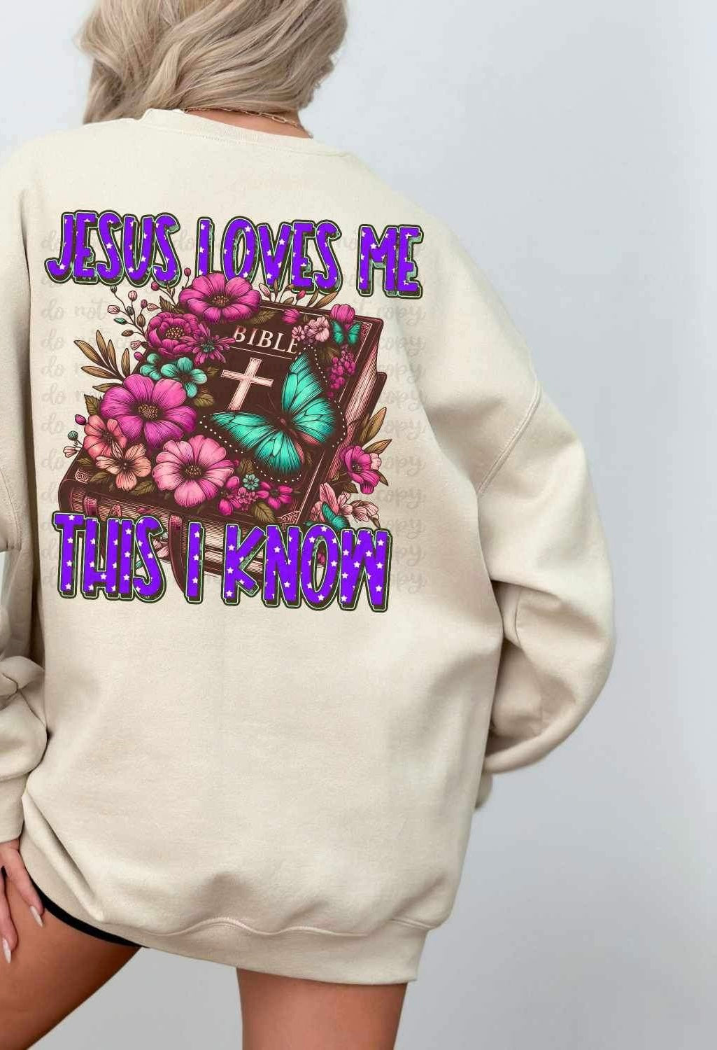 Jesus loves me this i know bible 20524 DTF transfer