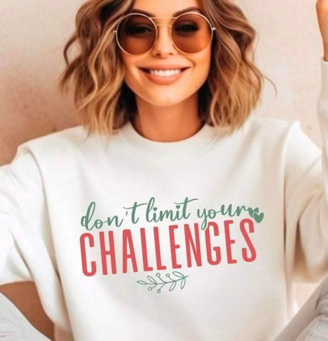 Dont limit your challenges red and green 20413 DTF transfer