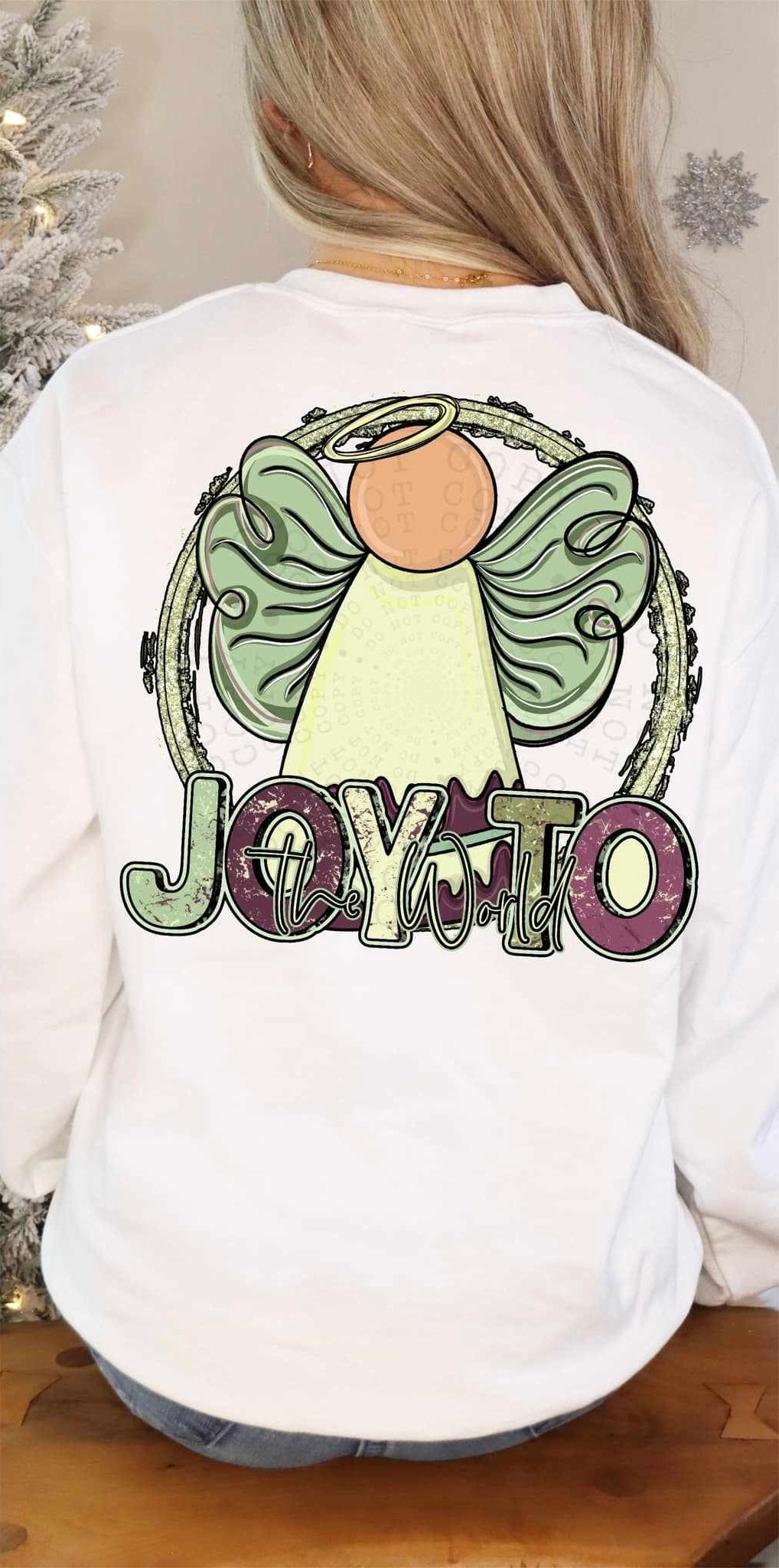 Joy to the world angel exclusive 64740 DTF transfer