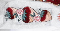 chocolate strawberries and roses SLEEVE 17683 DTF TRANSFEREE