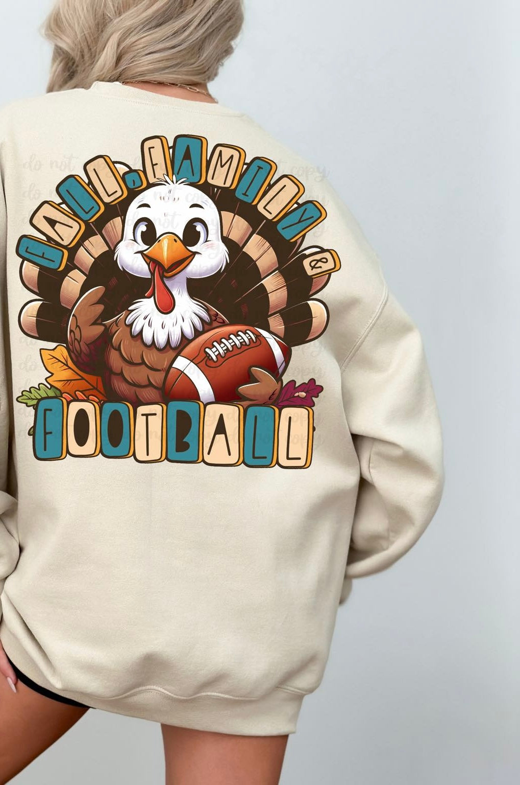 Fall family & football turkey 36412 DTF transferk