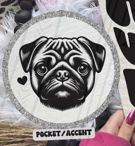 Pug pocket 35803 DTF transfer