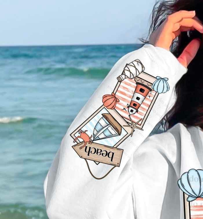 Lighthouse and sailboat SLEEVE 20902 DTF transfer