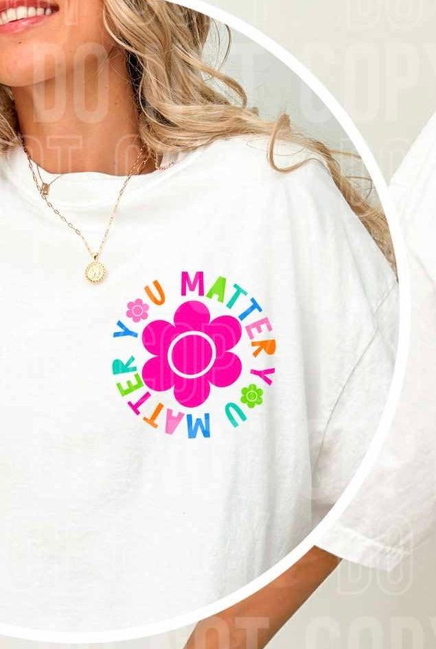 You matter pink flower (SBB) 27832 DTF transfer