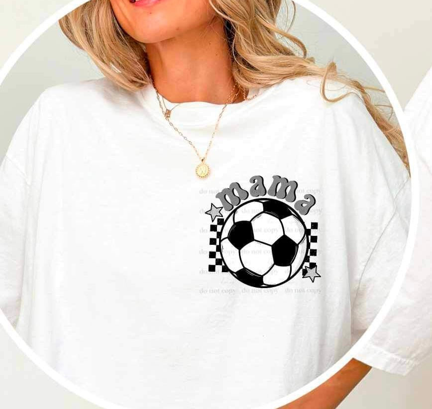 mama with soccer (CSC) 24393 DTF transfer