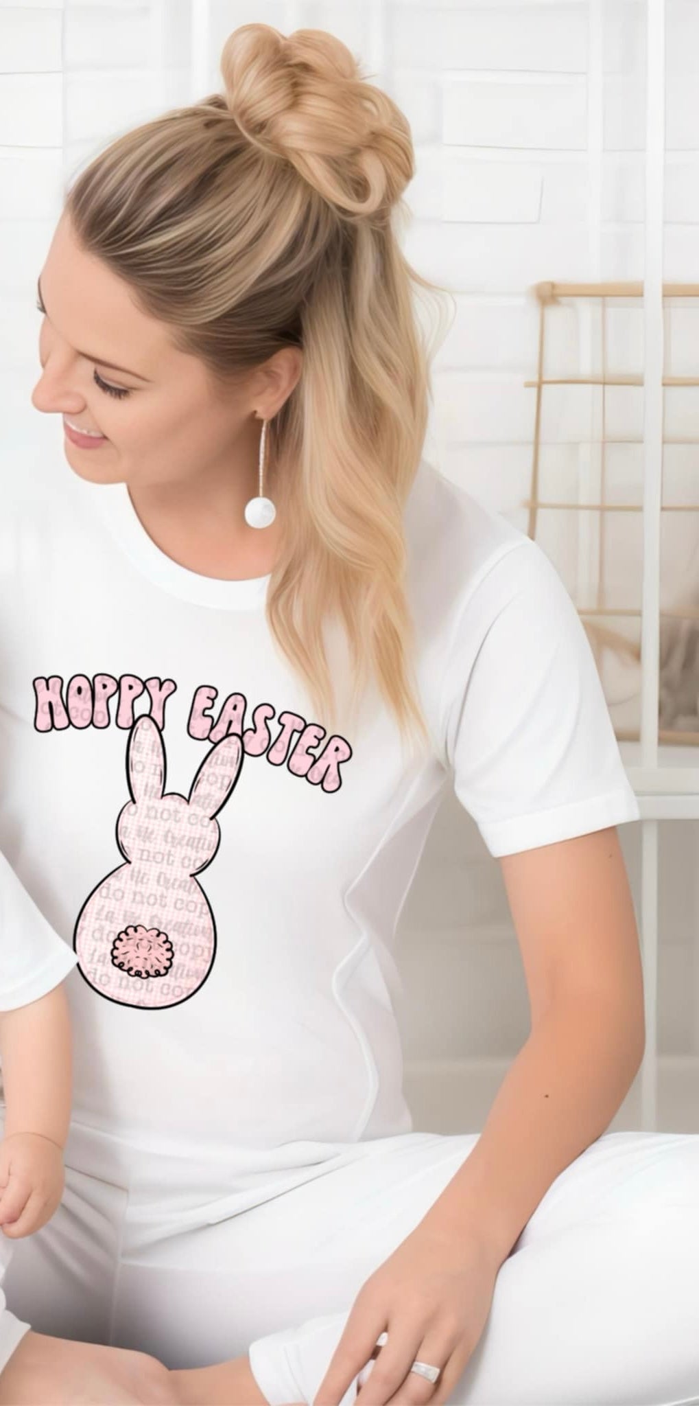Hoppy Easter girl (LANE) 85965 DTF transfer