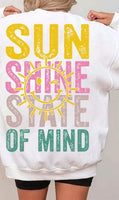 Sunshine state of mind sunshine happy face 29872 DTF transfer