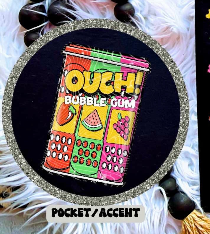 Ouch! Bubble gum (gravitee) 29813 DTF transfer