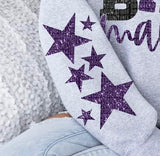 Purple star sleeve (SDD) 35307 DTF transfer