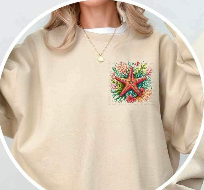 Starfish with corals 26189 DTF transfer