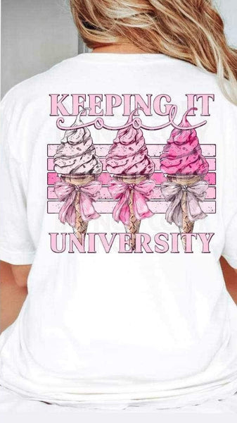Keeping it cold university pink ice creams 24332 DTF transfer