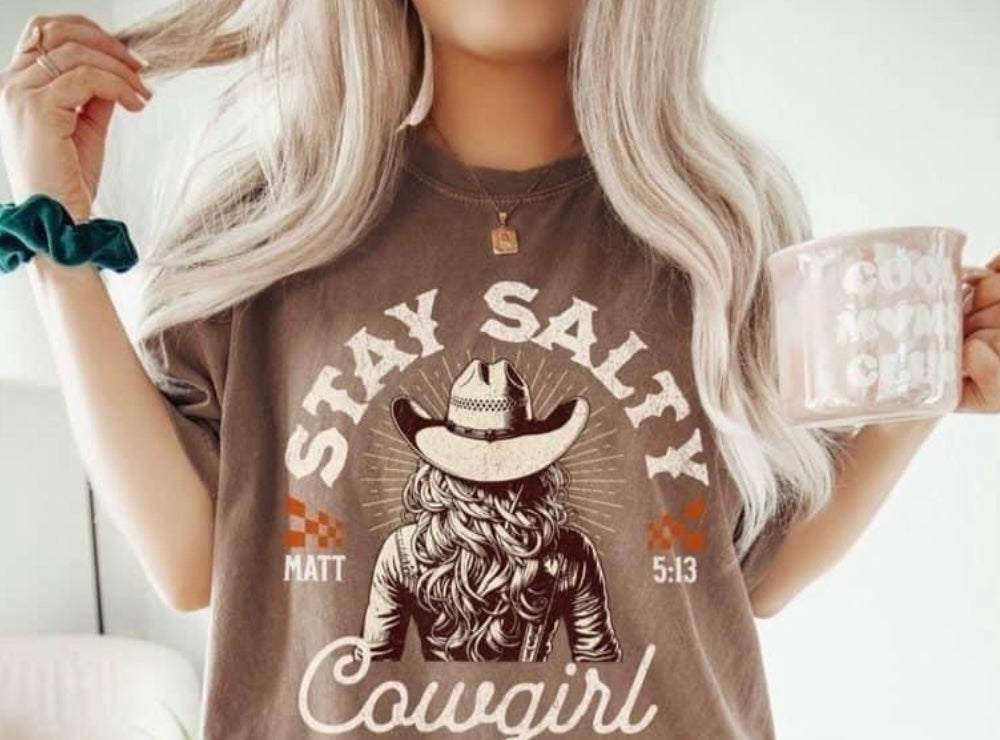Stay salty cowgirl 65998 DTF transfer
