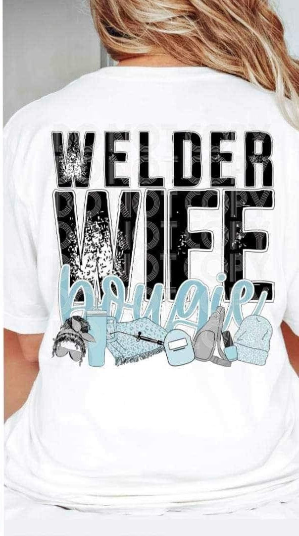 Welder wife boujie 19431 DTF Transfer