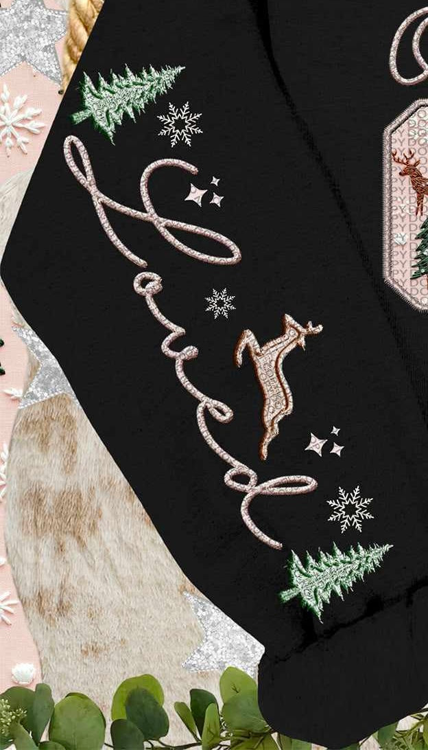 Loved Christmas sleeve 67145 DTF transfer