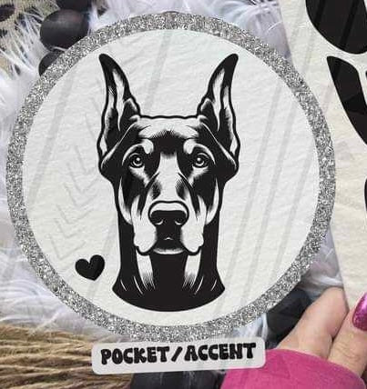 Doberman pocket 35724 DTF transfer