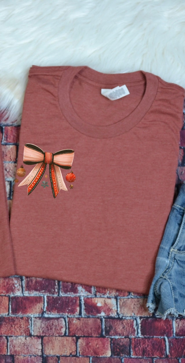 Tis' The Season bow pocket 68244 DTF Transfer