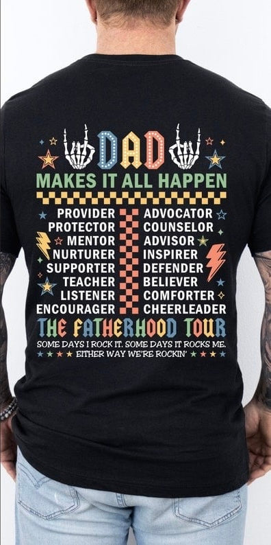 Dad makes it all happen 37711 DTF transfer