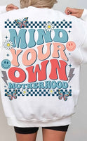 Mind your own motherhood retro butterflies happy faces 32530 DTF transfer