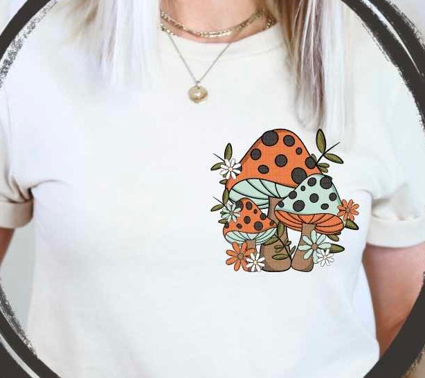 mushrooms collage 29673 DTF transfer