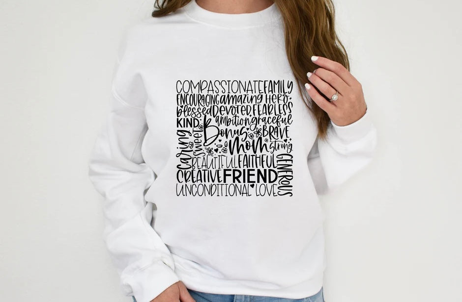 Bonus mom subway BLACK screen print transfer