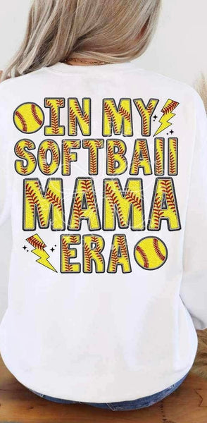 In my softball mama era softball font (LYTTLE) 26425 DTF transfer
