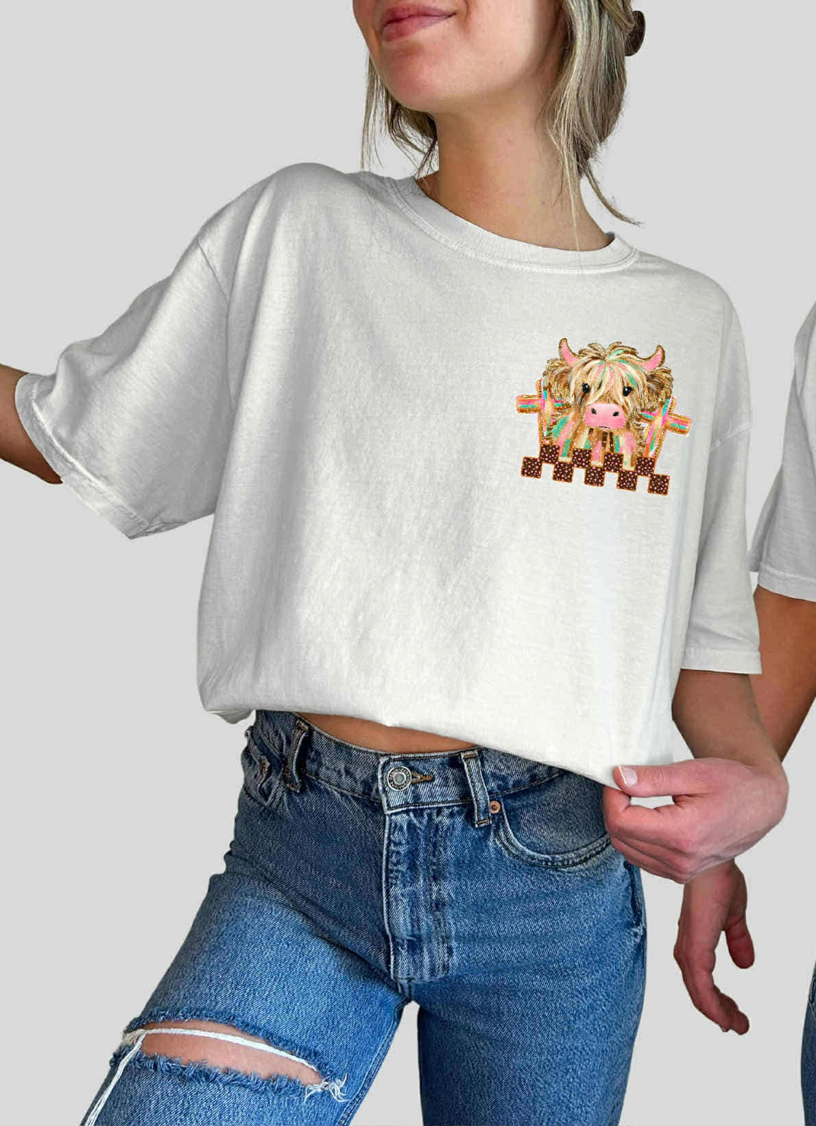 Follow Jesus Heifer POCKET EXCLUSIVE DTF Transfer