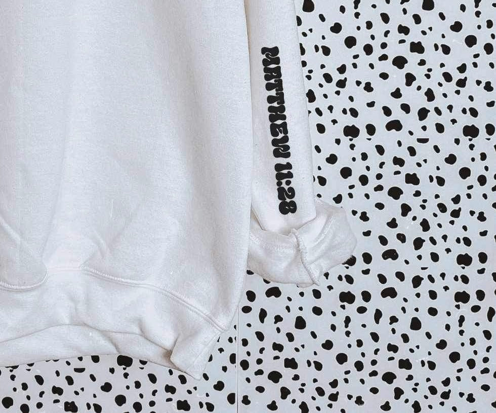 Matthew 11:28 SLEEVE (SAL) 21398 DTF transfer