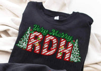 Very merry RDH Christmas trees DTF Transfer