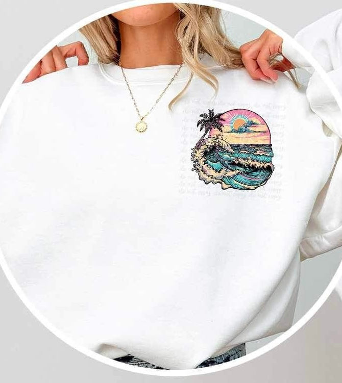 ocean waves 26187 DTF transfer