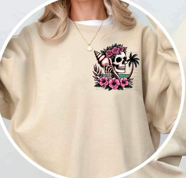 skellie with shell phone 26533 DTF transfer