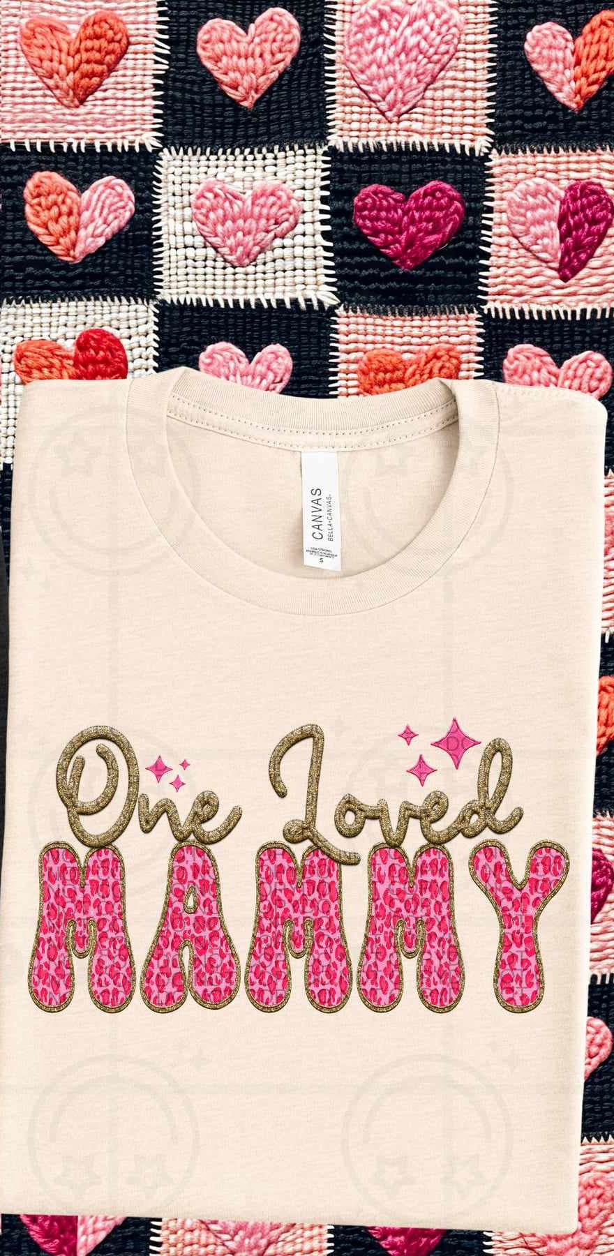 One loved mammy pink leopard (HW) 75799 DTF transfer