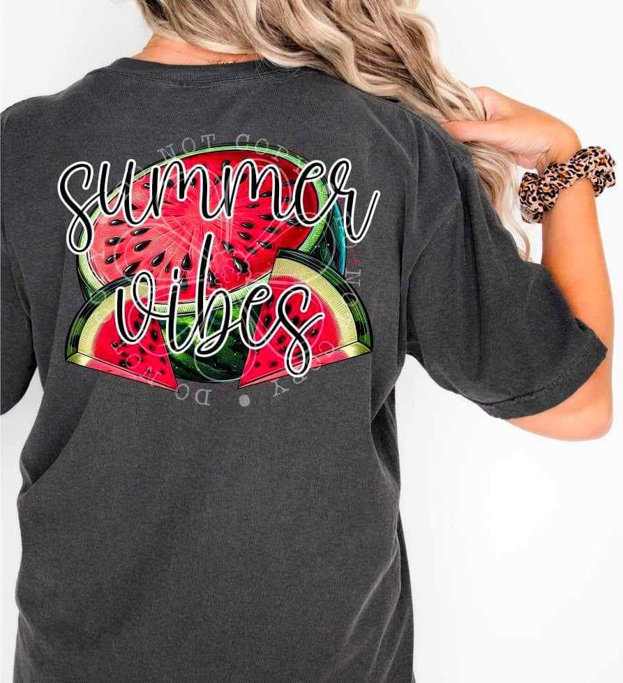 Summer vibes watermelon slices 23263 DTF transfer