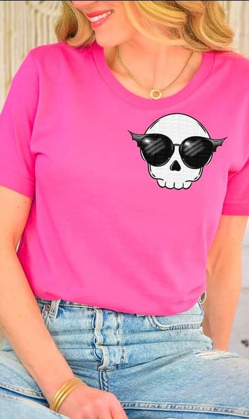 Skull with sunglasses 36573 DTF transfer