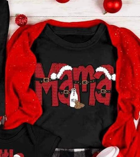 Mama (santa suit font) 16085 DTF Transfer