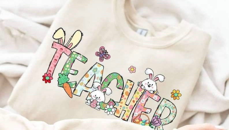 Teacher easter 23884 DTF transfer