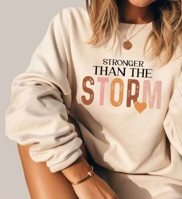 Stronger than the storm grunge 20466 DTF transfer