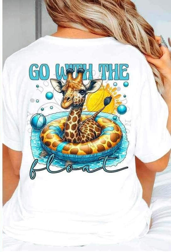 Go with the float giraffe in float (FDC) 23774 DTF transfer