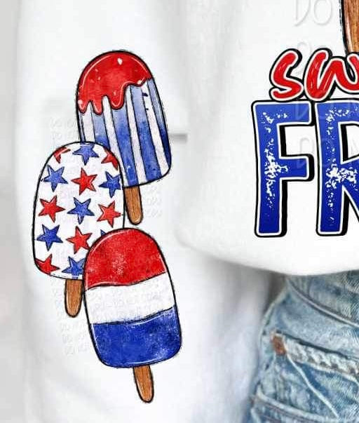 patriotic popsicles SLEEVE 26196 DTF transfer