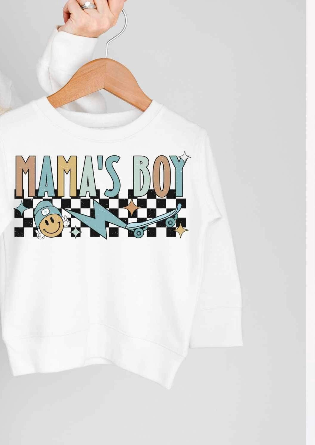 Mamas boy orange and blue (WSB) 21582 DTF transfer